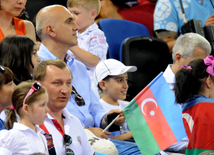 İdman gimnastikası üzrə fərdi çoxnövçülük yarışlarının finalı keçirilir. Bakı, Azərbaycan, 18 iyun 2015